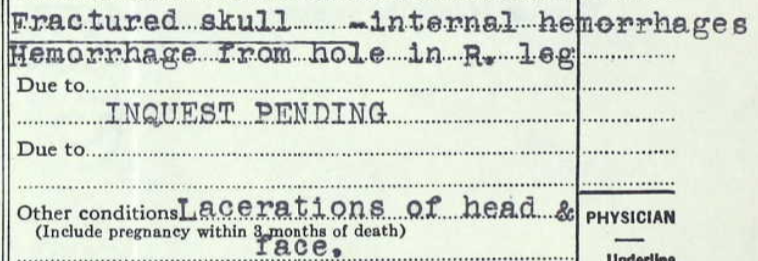 Walter King Cause of Death